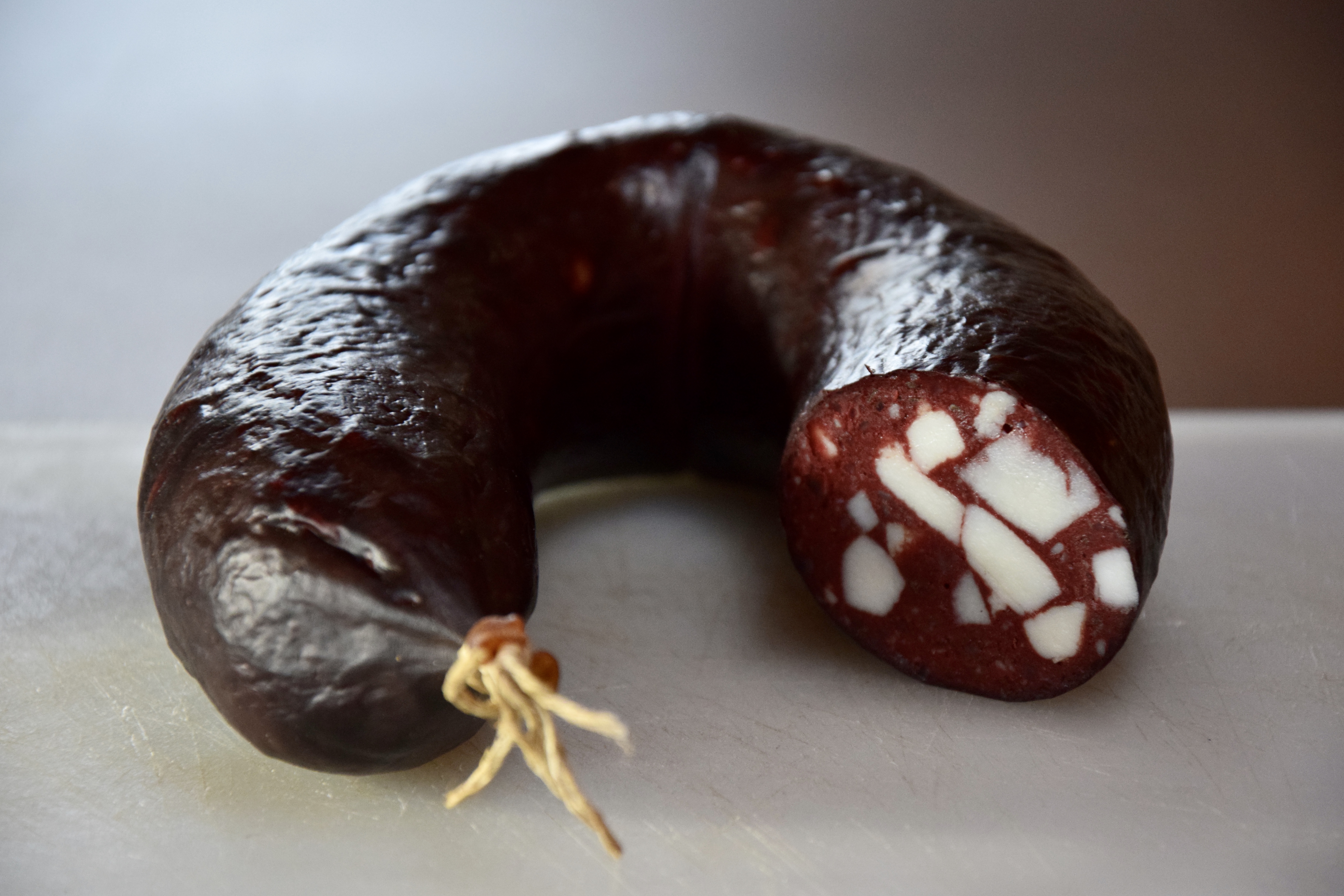 Saucisse noire de porc Cul-Noir Alsacien : produit brut