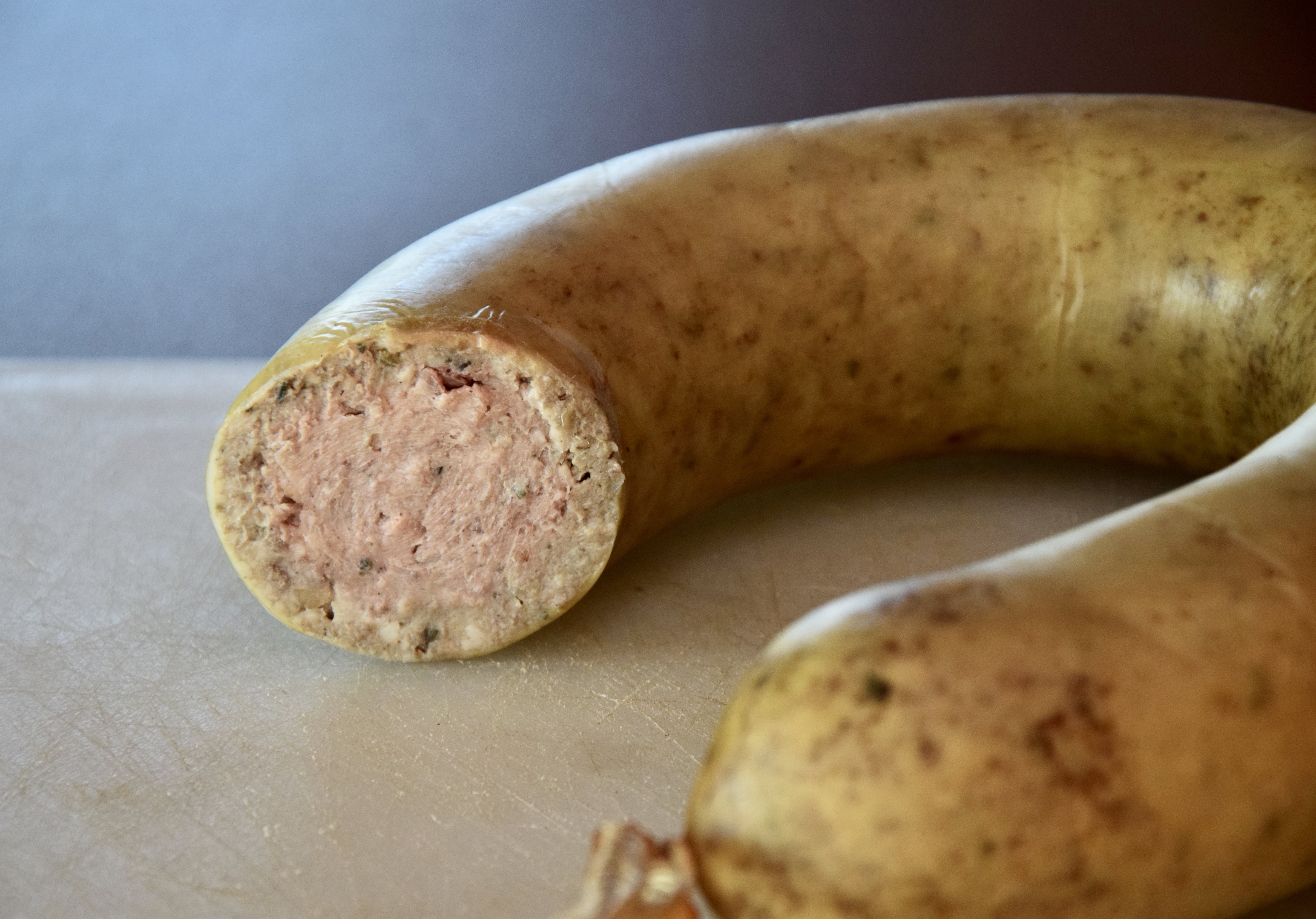 Saucisse de foie de porc Cul-Noir Alsacien : produit brut