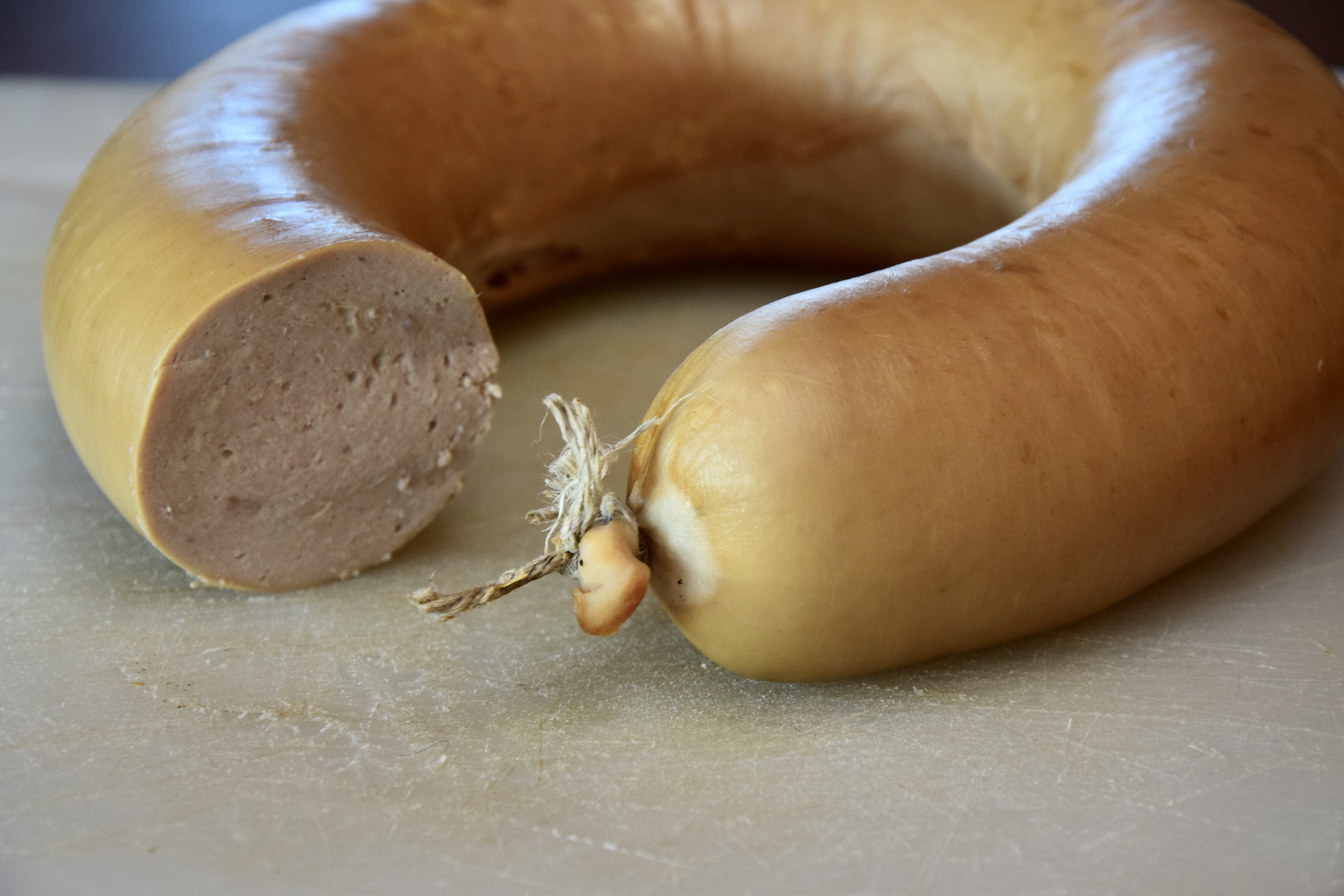 Saucisse de viande de porc Cul-Noir Alsacien : produit brut