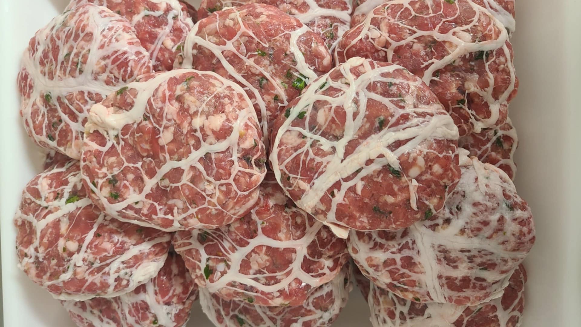 Crépinette de Porc Cul Noir Alsacien : produit brut